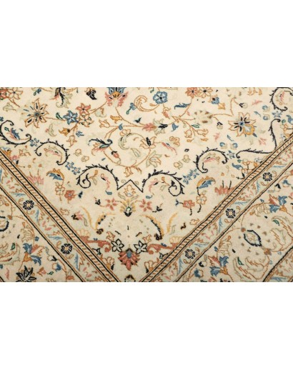 Tappeto Kashan Persia beige grigio 200x312