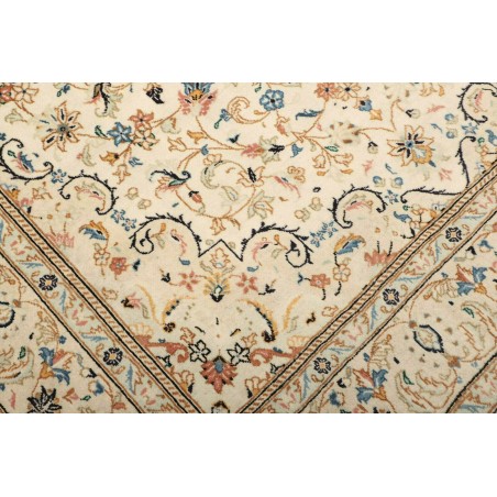 Tappeto Kashan Persia beige grigio 200x312