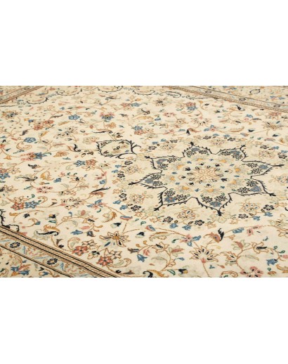 Tappeto Kashan Persia beige grigio 200x312