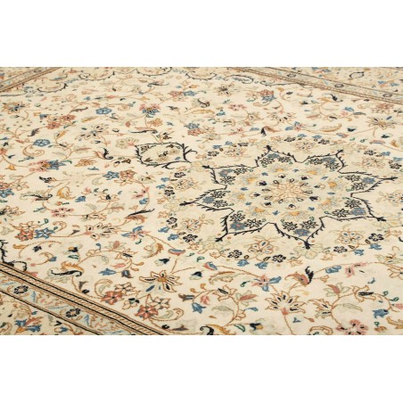 Tappeto Kashan Persia beige grigio 200x312