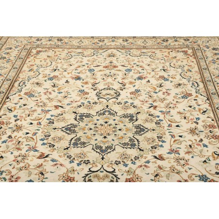 Tappeto Kashan Persia beige grigio 200x312