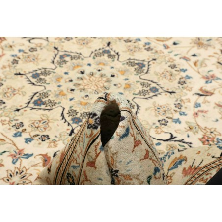 Tappeto Kashan Persia beige grigio 200x312