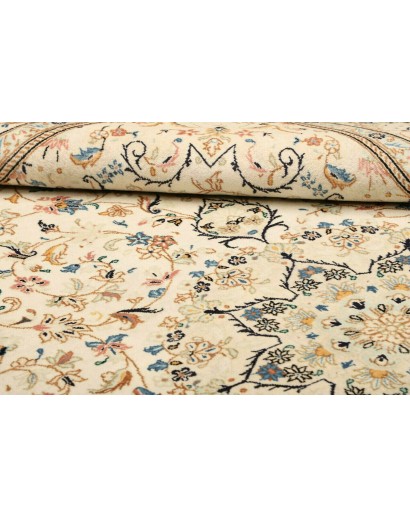 Tappeto Kashan Persia beige grigio 200x312