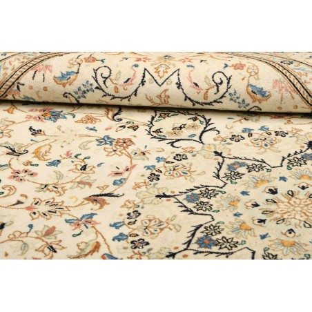 Tappeto Kashan Persia beige grigio 200x312