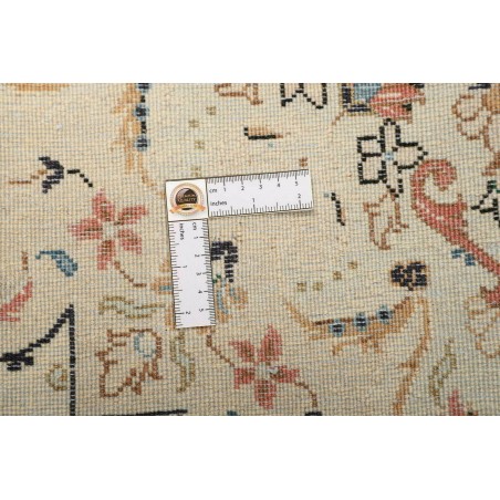 Tappeto Kashan Persia beige grigio 200x312