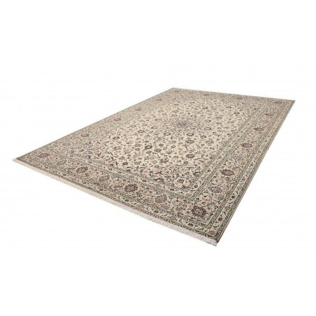 Tappeto Kashan Persia azzurro beige 240x340