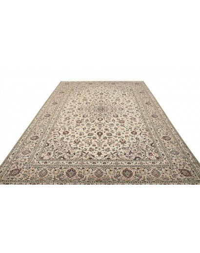 Tappeto Kashan Persia azzurro beige 240x340