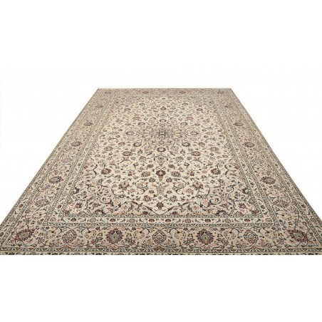 Tappeto Kashan Persia azzurro beige 240x340