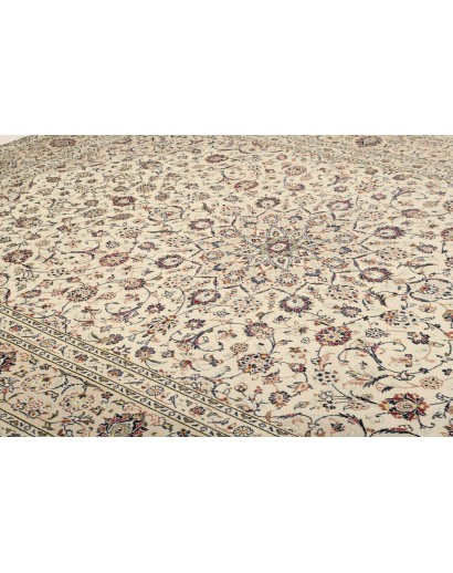 Tappeto Kashan Persia azzurro beige 240x340