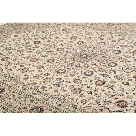 Tappeto Kashan Persia azzurro beige 240x340