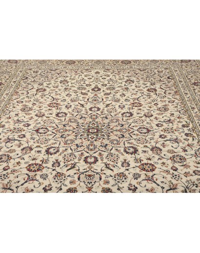 Tappeto Kashan Persia azzurro beige 240x340