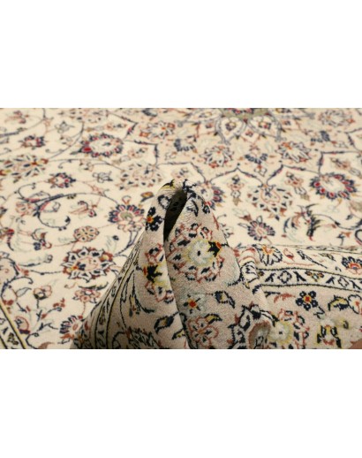 Tappeto Kashan Persia azzurro beige 240x340