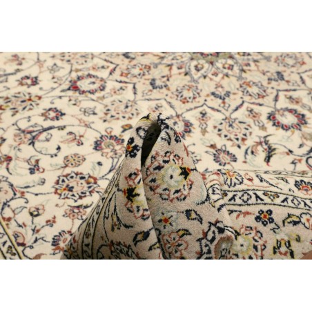 Tappeto Kashan Persia azzurro beige 240x340