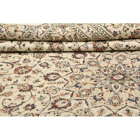 Tappeto Kashan Persia azzurro beige 240x340