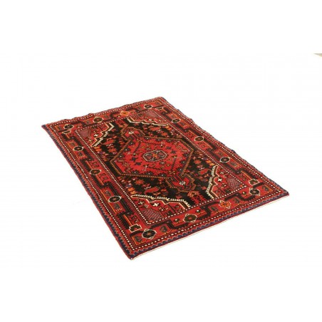 Tappeto Hamadan Persia grigio giallo 89x127