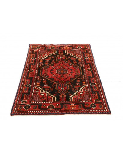 Tappeto Hamadan Persia grigio giallo 89x127