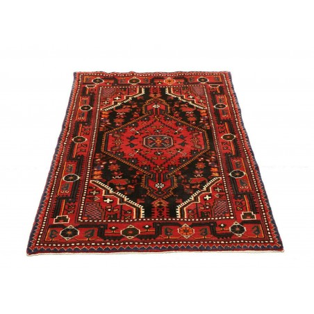Tappeto Hamadan Persia grigio giallo 89x127