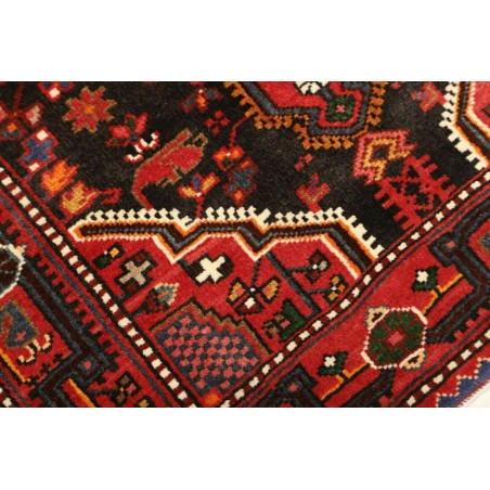 Tappeto Hamadan Persia grigio giallo 89x127