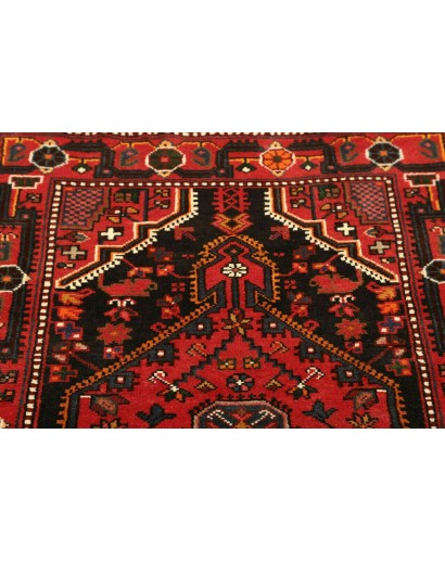 Tappeto Hamadan Persia grigio giallo 89x127