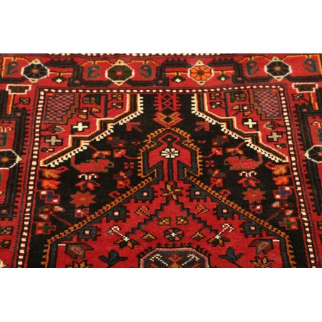 Tappeto Hamadan Persia grigio giallo 89x127