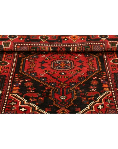 Tappeto Hamadan Persia grigio giallo 89x127
