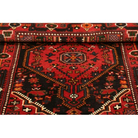 Tappeto Hamadan Persia grigio giallo 89x127
