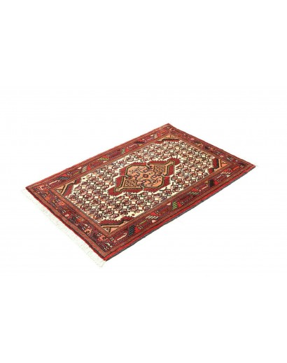 Tappeto Hamadan Persia marrone rosso 80x126