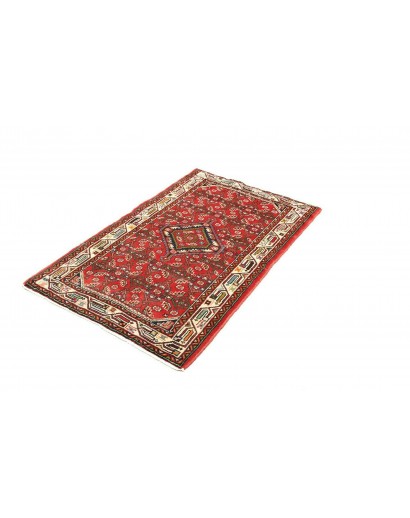 Tappeto Hamadan Persia marrone giallo 85x133