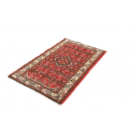 Tappeto Hamadan Persia marrone giallo 85x133