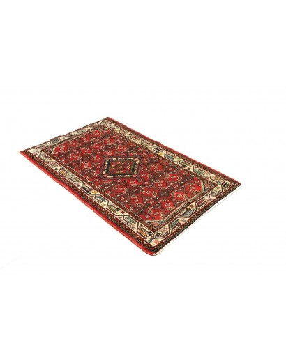 Tappeto Hamadan Persia marrone giallo 85x133