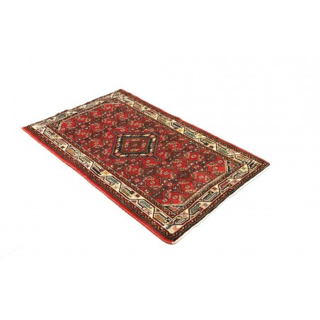 Tappeto Hamadan Persia marrone giallo 85x133