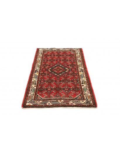 Tappeto Hamadan Persia marrone giallo 85x133