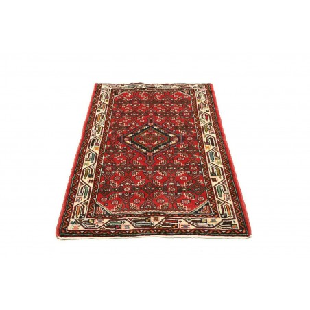Tappeto Hamadan Persia marrone giallo 85x133