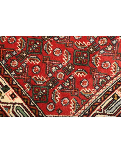 Tappeto Hamadan Persia marrone giallo 85x133
