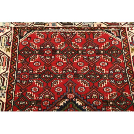 Tappeto Hamadan Persia marrone giallo 85x133