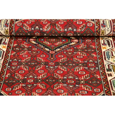 Tappeto Hamadan Persia marrone giallo 85x133