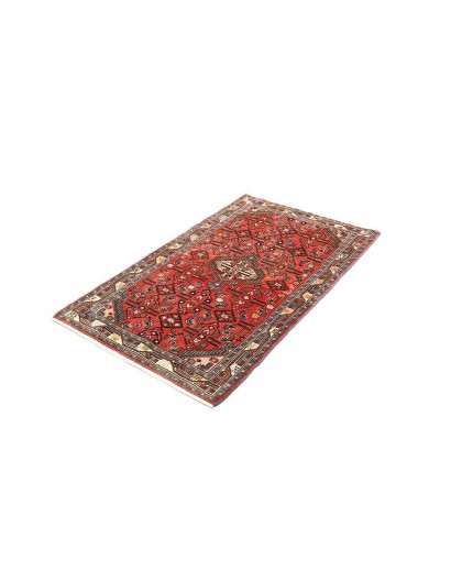 Tappeto Hamadan Persia verde rosso 80x130