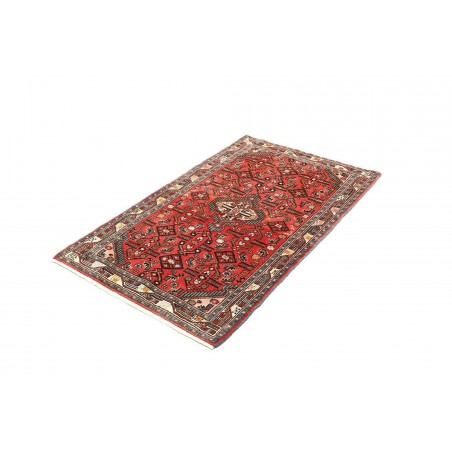 Tappeto Hamadan Persia verde rosso 80x130