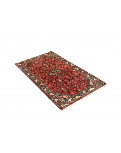 Tappeto Hamadan Persia verde rosso 80x130