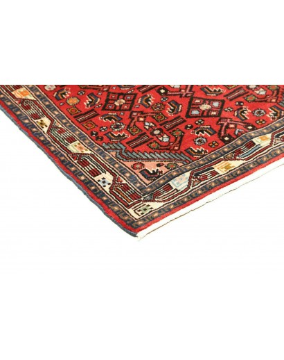 Tappeto Hamadan Persia verde rosso 80x130
