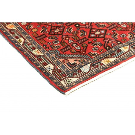 Tappeto Hamadan Persia verde rosso 80x130