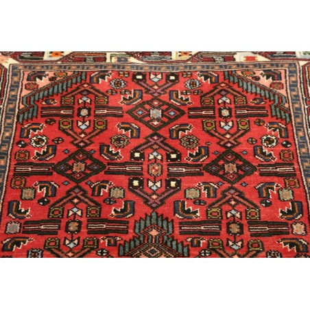 Tappeto Hamadan Persia verde rosso 80x130