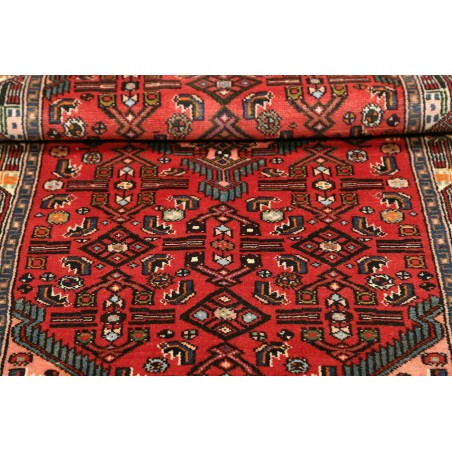 Tappeto Hamadan Persia verde rosso 80x130