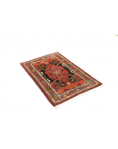 Tappeto Hamadan Persia marrone bianco 78x123