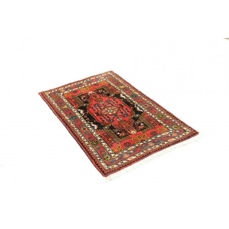 Tappeto Hamadan Persia marrone bianco 78x123