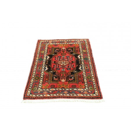 Tappeto Hamadan Persia marrone bianco 78x123