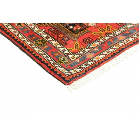 Tappeto Hamadan Persia marrone bianco 78x123