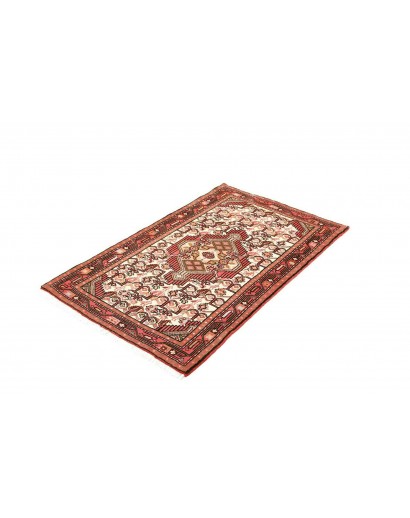 Tappeto Hamadan Persia rosso beige 78x125