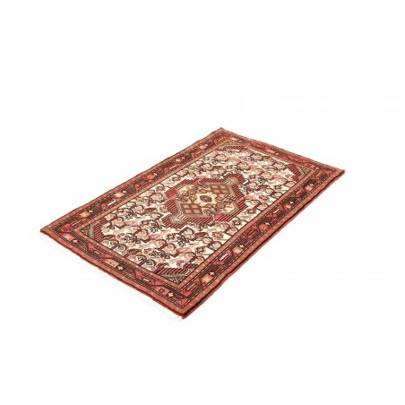 Tappeto Hamadan Persia rosso beige 78x125