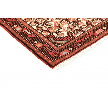 Tappeto Hamadan Persia rosso beige 78x125